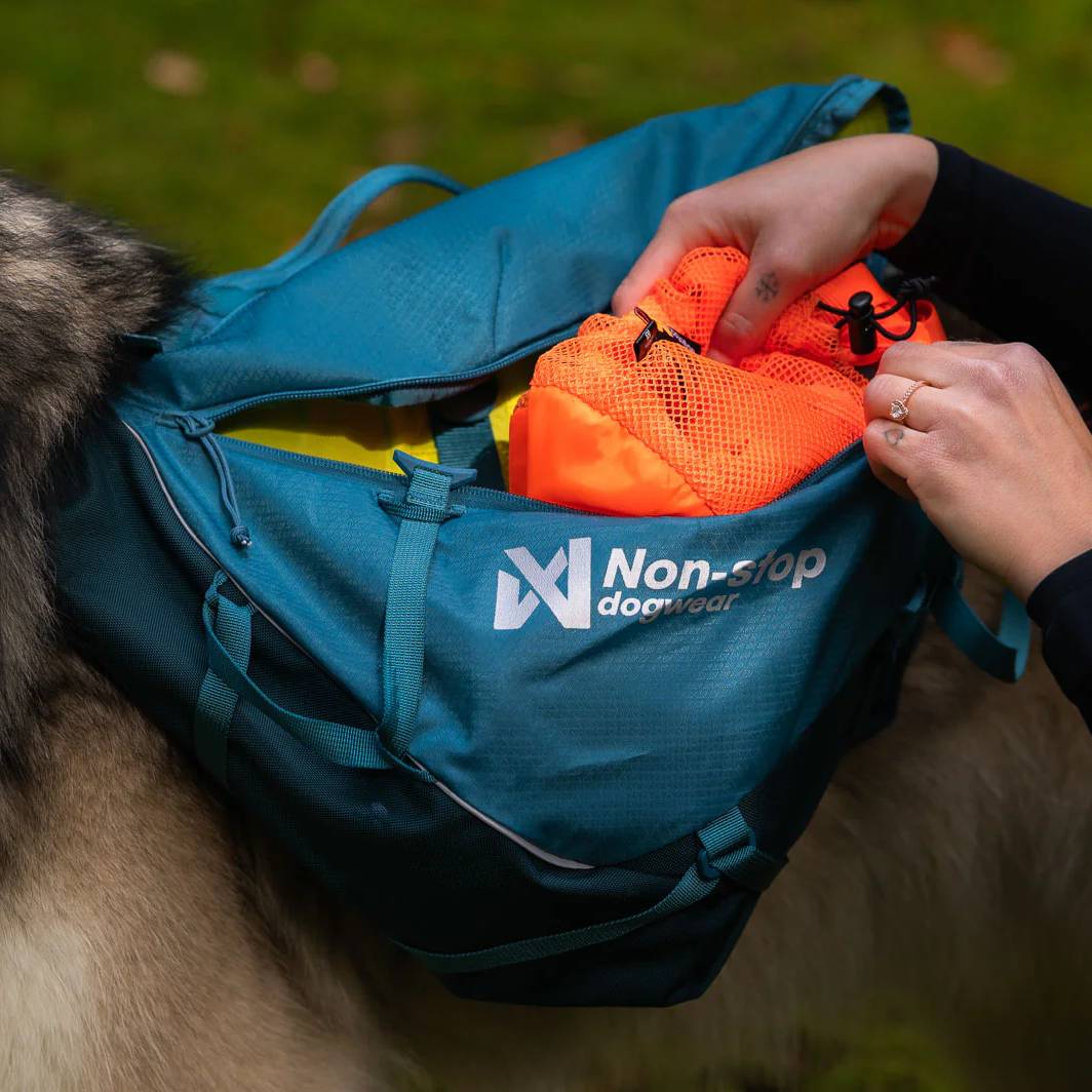 Non-Stop Dogwear Trail Quest Dog Backpack, Dark Teal