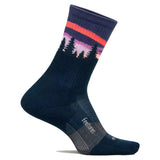 Feetures Trail Max Cushion Mini Crew, Purple Aurora