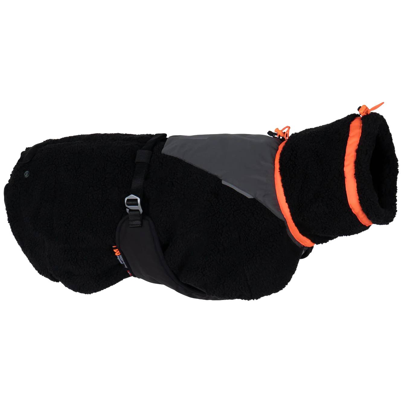 Non-Stop Dogwear Trekking Fleece Dog Jacket, Black/Orange Main image