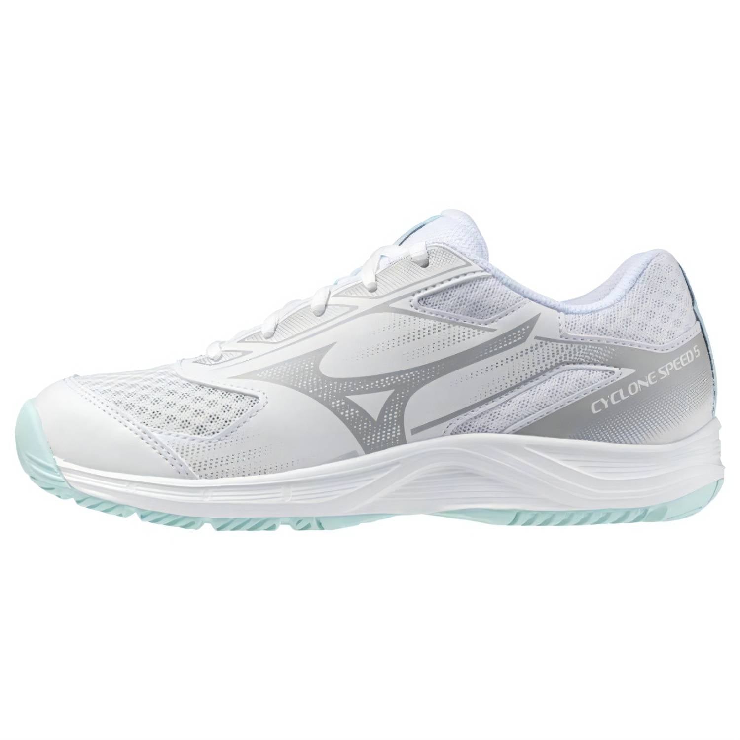 Mizuno Cyclone Speed 5 Women's Court Shoes, White/Blue Tint Main image