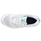 Mizuno Cyclone Speed 5 Jr Court Shoes, White/Black/Frozen Emerald