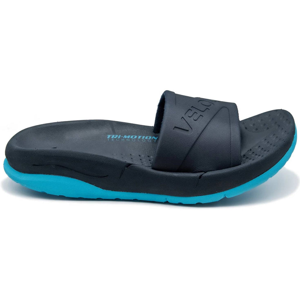 VELOUS Active Slide, Navy/Cyan
