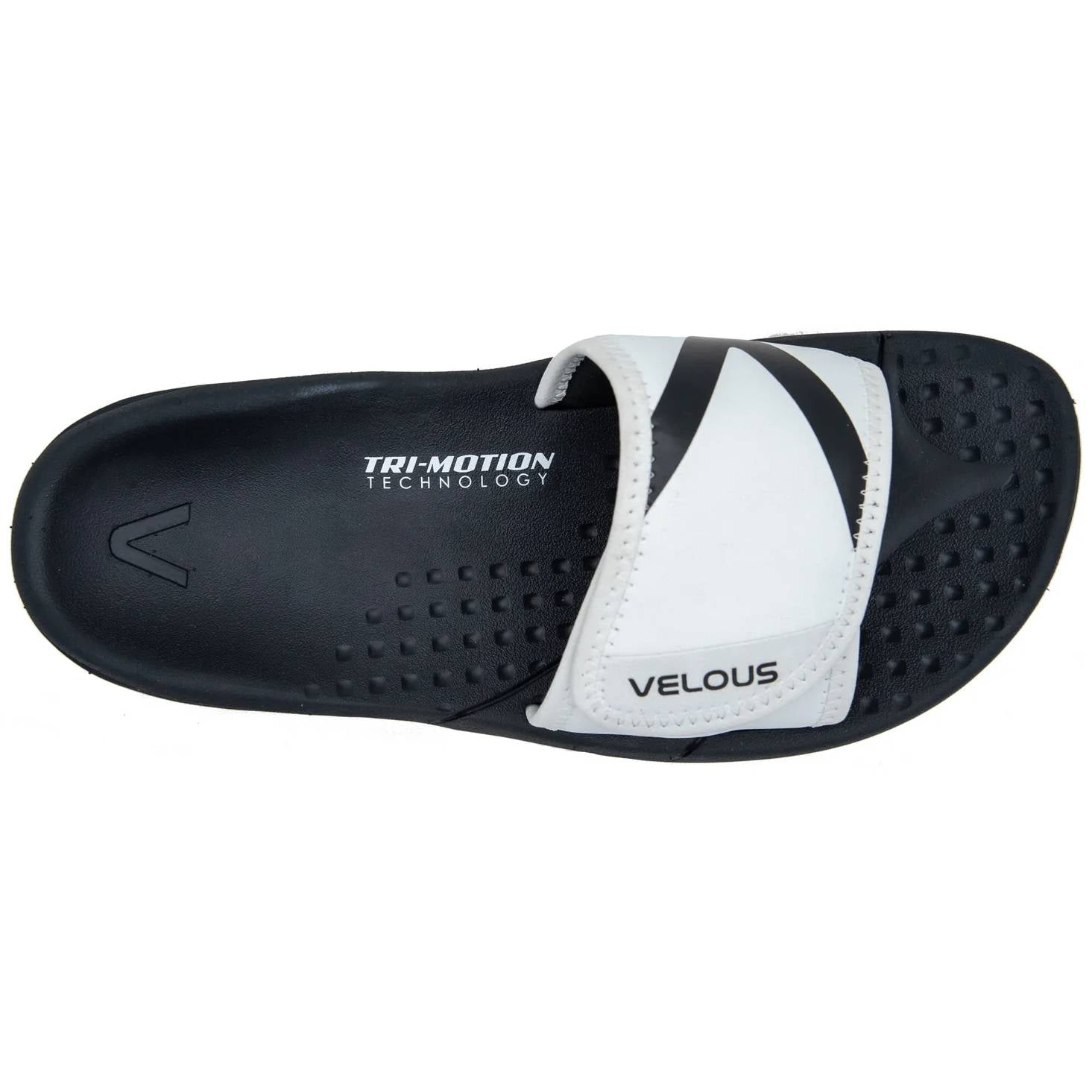 VELOUS Hoya Adjustable Slide, White/Black