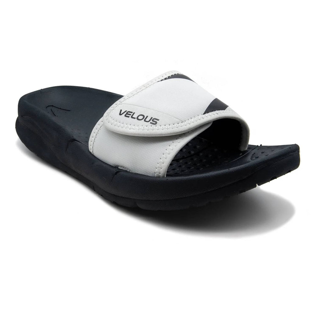 VELOUS Hoya Adjustable Slide, White/Black