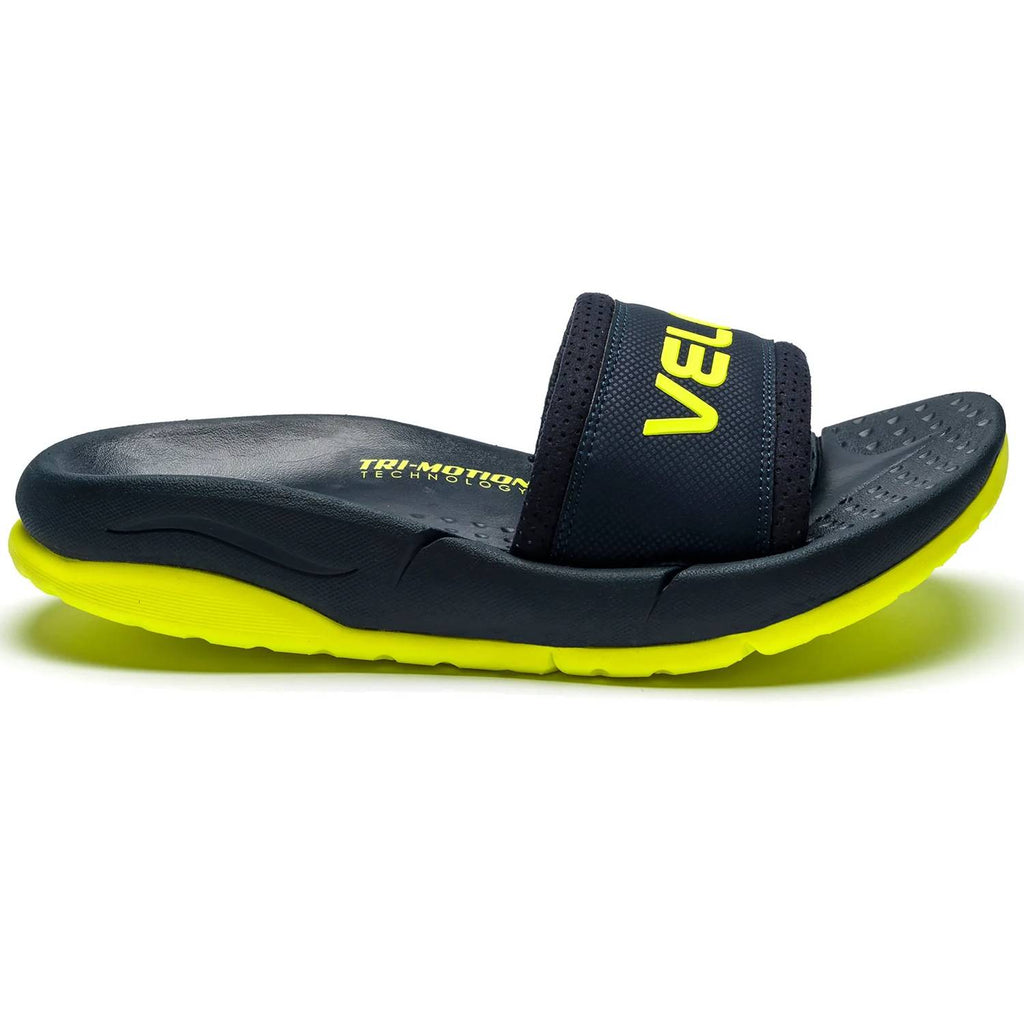 VELOUS Laguna Slide, Navy/Neon Yellow
