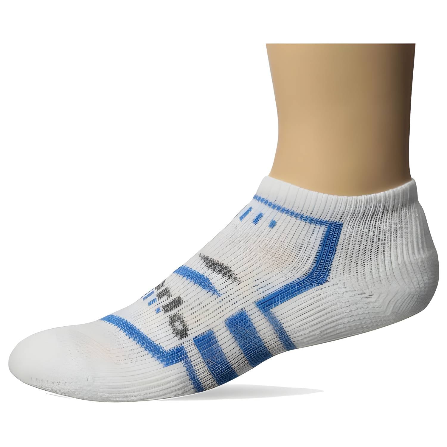 Thorlo Edge Low Cut Socks, White/Blue Main image