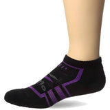 Thorlo Edge Low Cut Socks, Black/Very Berry