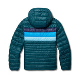 Cotopaxi Women's Fuego Down Hooded Jacket, Deep Ocean Stripes