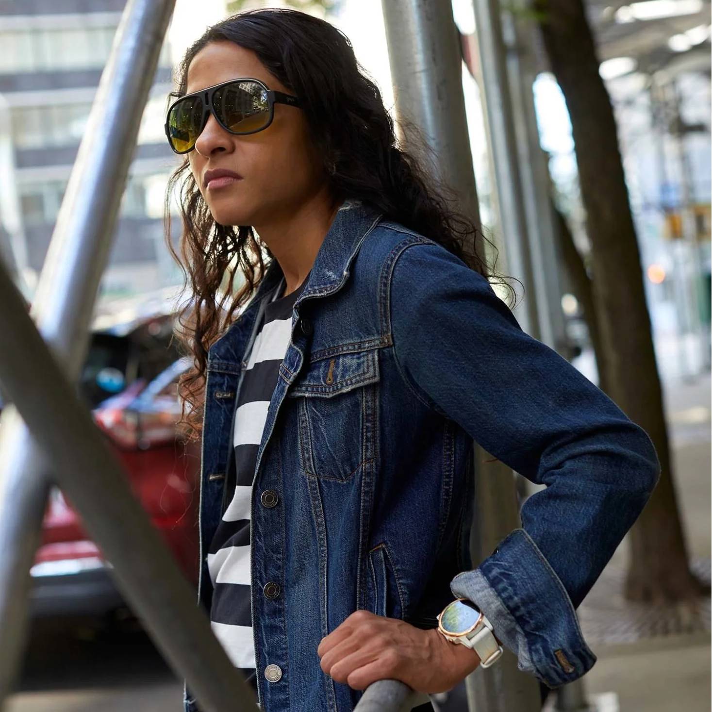 Ciele WNSBTshirt - Stripe - Blackbars