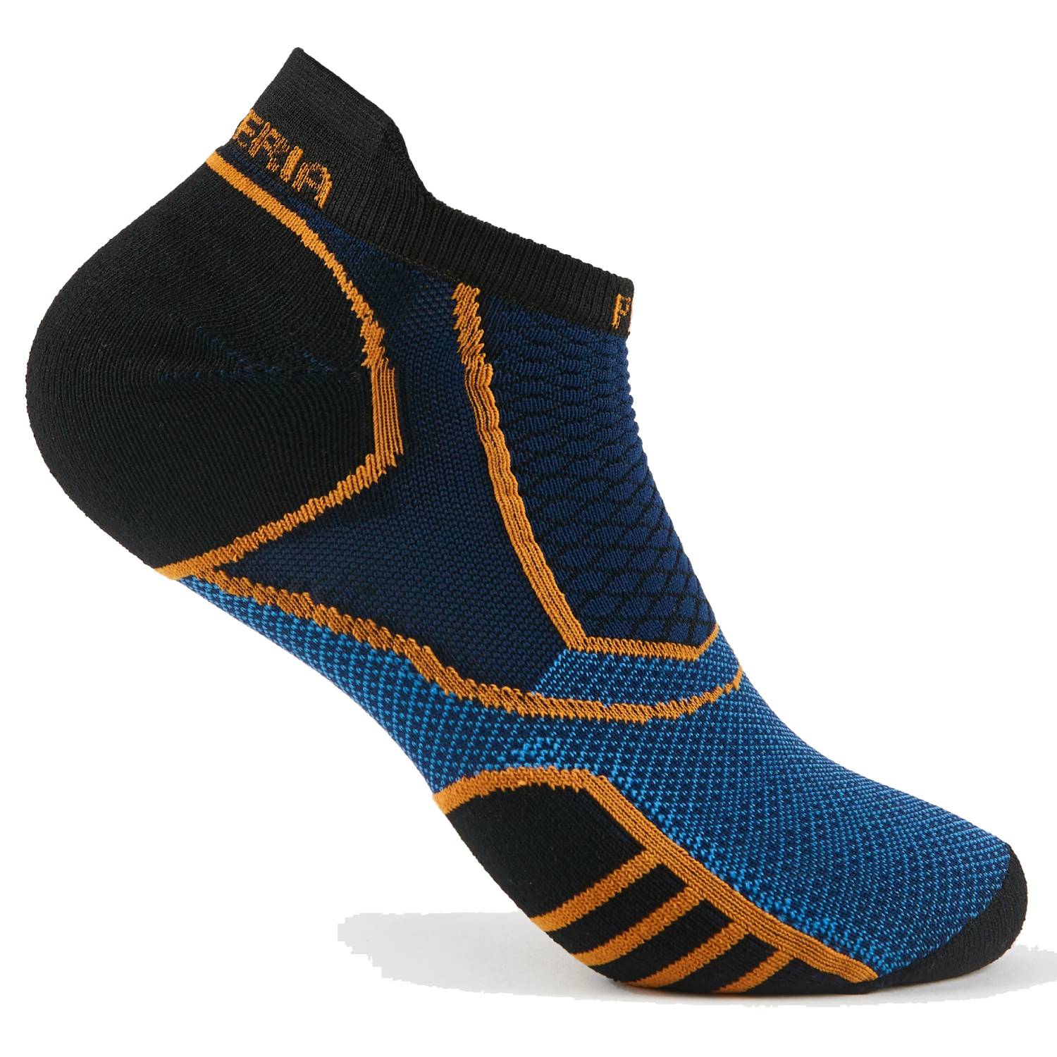 Thorlo Prolite Ultra-Light Cushion No-Show Socks, Blue/Orange Main image